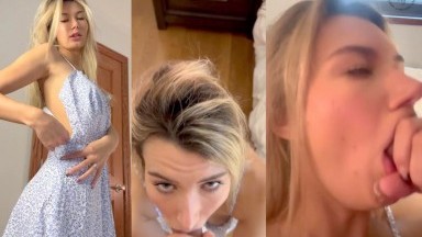 Sabrina Vaz - POV Deepthroat Blowjob Video Leaked