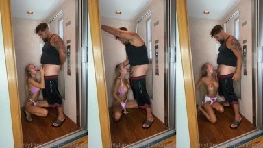 Jessika Gotti - Public Blowjob A Fat Guy On Elevator