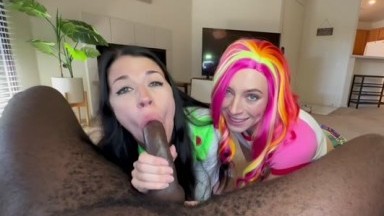 Alex Coal And Buzz Lightyear - Cosplay Homemade Threesome With Cum Swap