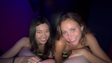Stella Barey And Asian Mochi - Stripper Anal Threesome