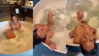 Asa Akira - Take A Bubble Bath And Give Myself Orgasms
