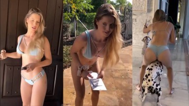 Amanda Cerny - Sexy Thong Bikini Video Leaked