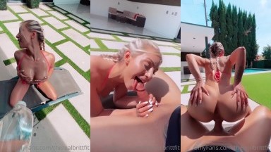 TheRealBrittFit - Outdoor Sextape